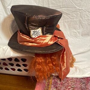 Disney Mad Hatter Hat with Orange Accents